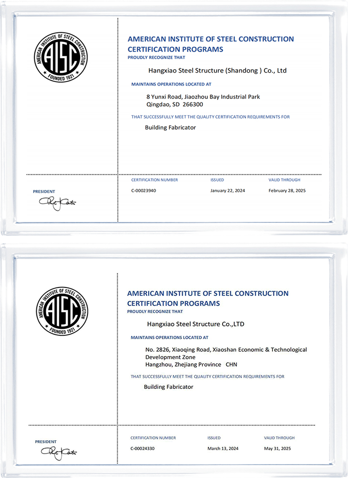 Certifications