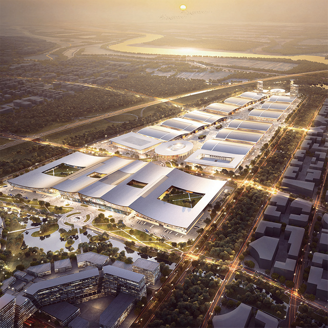 Airport Steel Roofs 1.5km Spans, 3 FloorsMonth Build