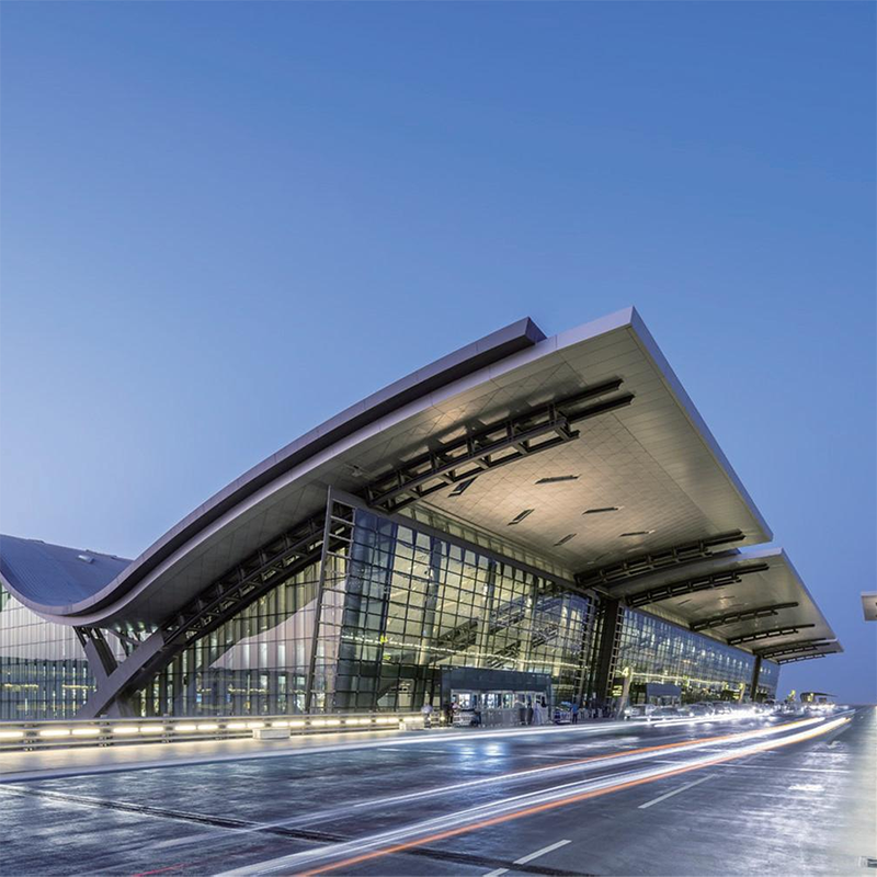 Airport Steel Roofs 1.5km Spans, 3 FloorsMonth Build